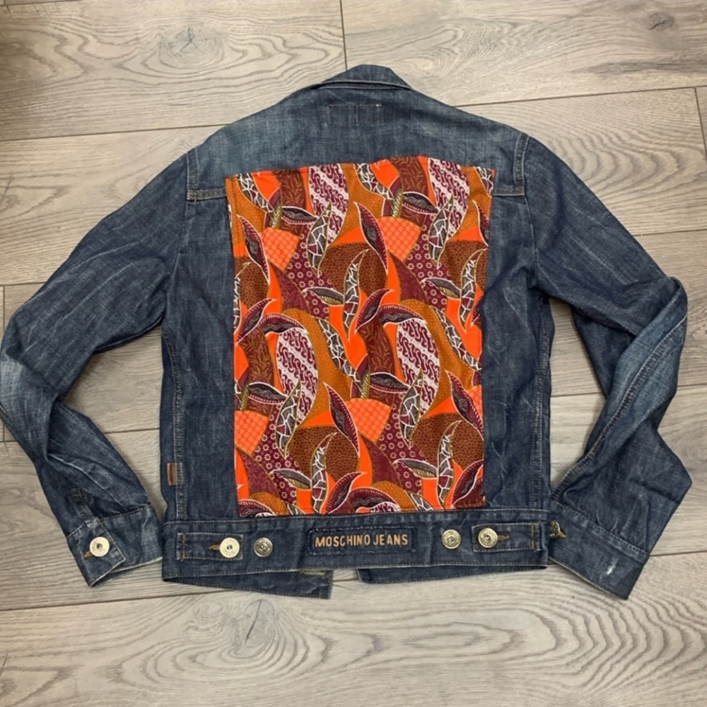 Moschino Jeans Blue Denim Jacket Size S